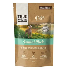 True Origins Pure - Sticks Dentaires Sans Céréales pour Grands Chiens - x7