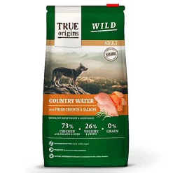 True Origins Wild - Croquettes Poulet & Saumon pour Chiens Adultes