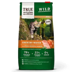 True Origins Wild - Croquettes Poulet & Saumon pour Chats Adultes