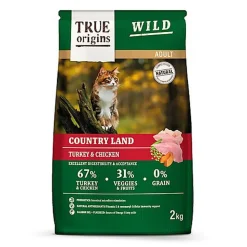 True Origins Wild - Croquettes Poulet & Dinde pour Chats Adultes