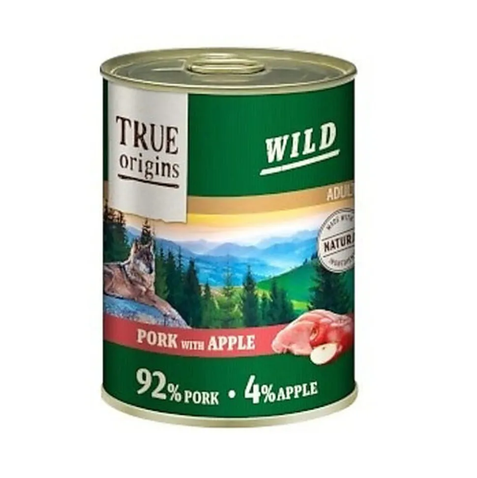 True Origins Wild - Pâtée au Porc & Pomme pour Chiens Adultes - 400G