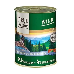 True Origins Wild - Pâtée au Saumon & Myrtilles pour Chiens Adultes - 400G