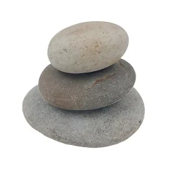 Tyrol - Décoration Pyramide 3 Galets Naturels - 8cm