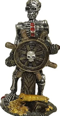 Tyrol - Décorations Pirates et Têtes de Mort pour Aquarium - 12cm