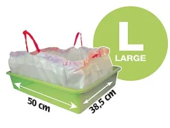 Tyrol - Sacs avec Poignée Parfum Lavande L pour Bac à Litière - x8