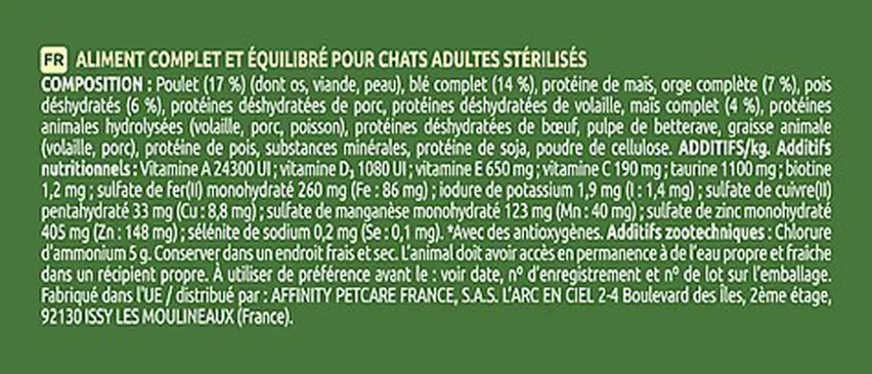 Ultima - Croquettes Chat Stérilisé Adulte Poulet - 3 kg