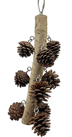 United Bird - JOUET ARBRE POMMES PIN pour Oiseaux - 30CM
