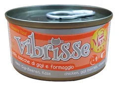 Vibrisse - Pâtée MENU POULET GOJI ET FROMAGE pour chats - 70g