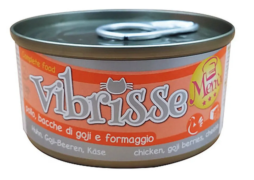 Vibrisse - Pâtée MENU POULET GOJI ET FROMAGE pour chats - 70g