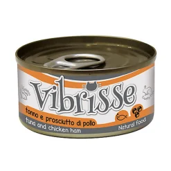 Vibrisse - Pâtée Natural Food Thon et Jambon de Poulet pour chats - 70g