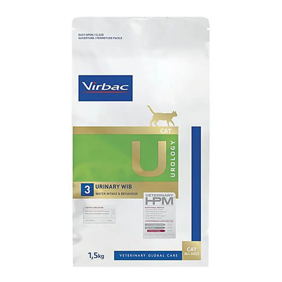 Virbac - Croquettes Veterinary HPM Urology Urinary Wib pour Chat