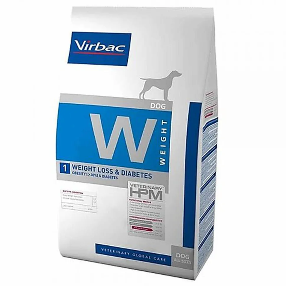 Virbac - Croquettes Veterinary HPM Weight Loss & Diabetes pour Chiens - 12Kg