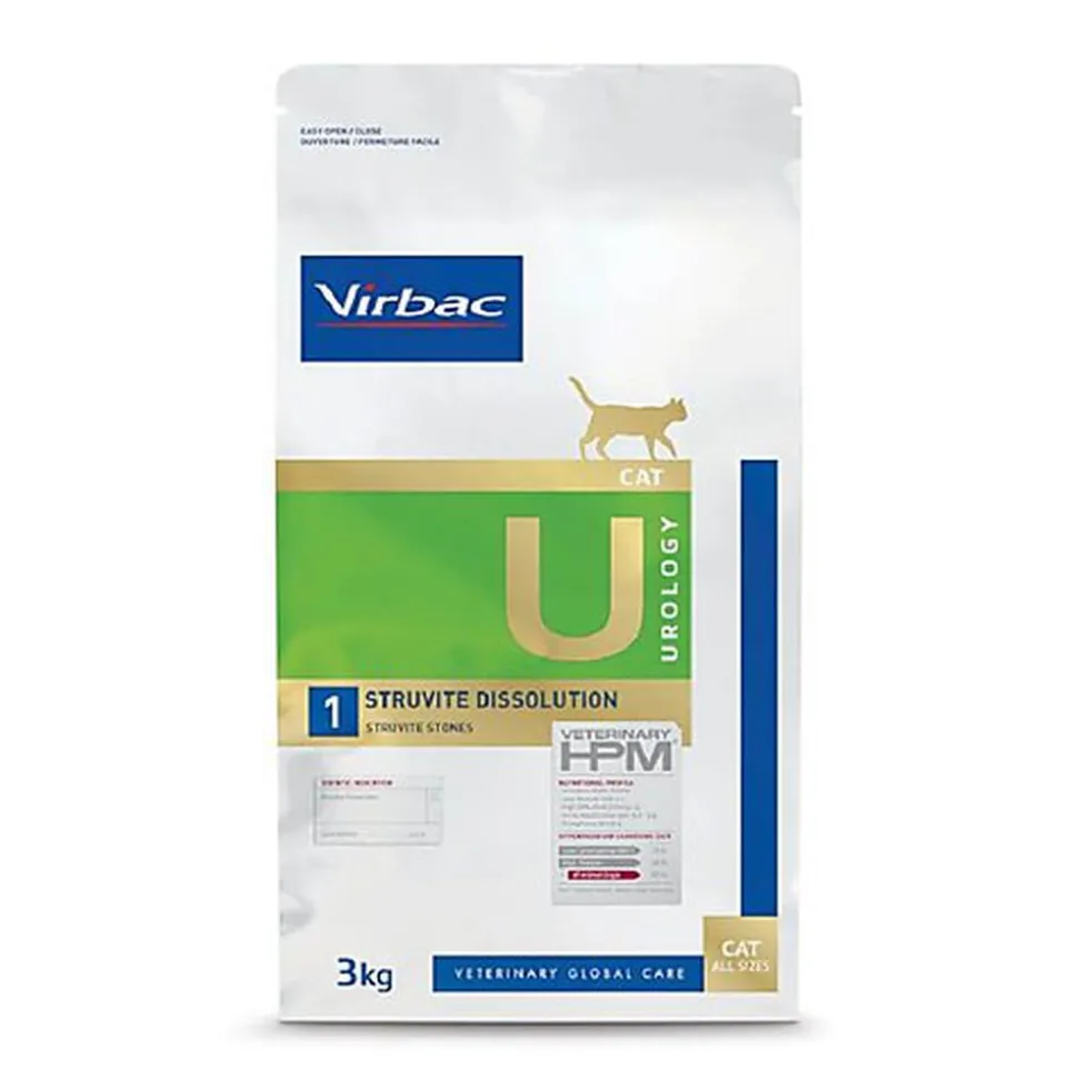Virbac - Croquettes Veterinary HPM Urology Struvite Dissolution pour Chat
