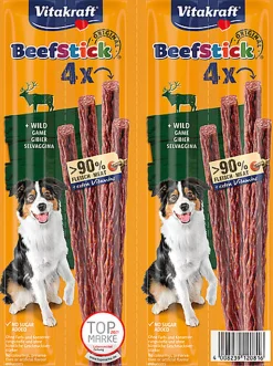 Vitakraft - Bâtonnets Beef Stick Gibier pour Chien - 4x12g
