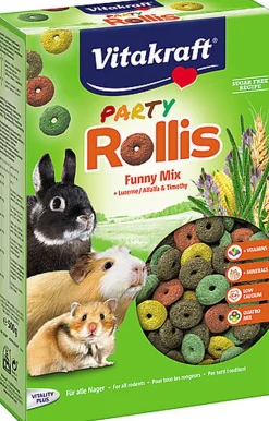 Vitakraft - Friandises Rollis Party pour Rongeurs - 500g