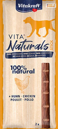 Vitakraft - Friandises VitaNaturals Stick au Poulet pour Chiens - 2x11g