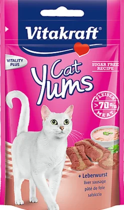 Vitakraft - Friandises Yums à la Pâté de Foie pour Chat - 40g