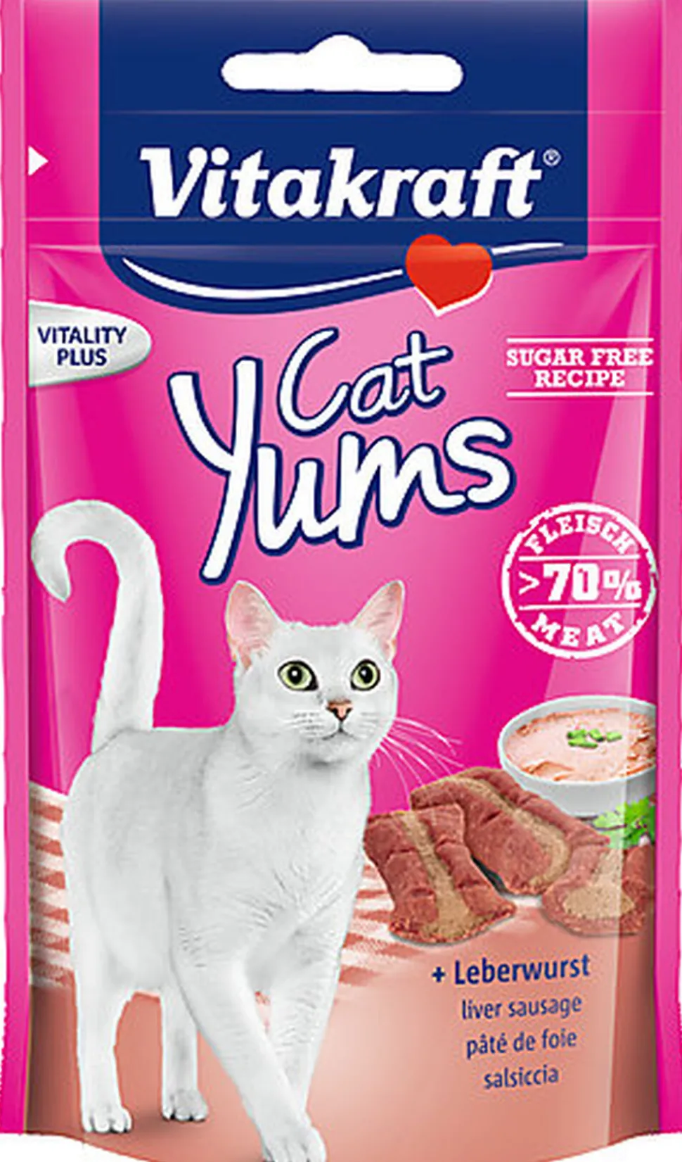 Vitakraft - Friandises Yums à la Pâté de Foie pour Chat - 40g