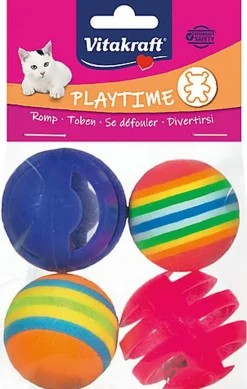 Vitakraft - Jouet 4 Balles assorties PAV pour Chats