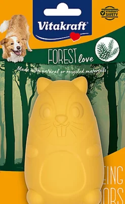 Vitakraft - Jouet Castor Caoutchou Naturel Distributeur Friandises