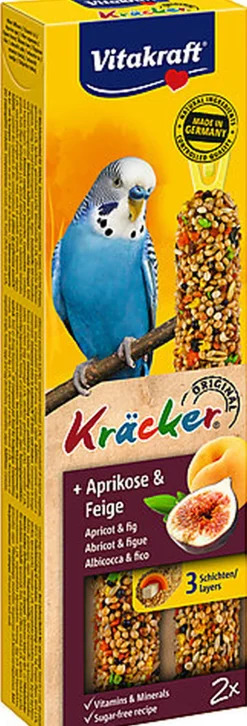 Vitakraft - Kräcker Abricot Figue pour Perruches x2