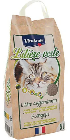 Vitakraft - Litière Verte Agglomérante pour Chats - 5L