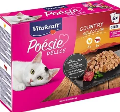 Vitakraft - Multipack Poésie Délice en Gelée à la Viande pour Chat - 6x85g