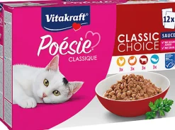 Vitakraft - Multipack Poésie Classique en Sauce Viande et Poisson - 12x85g