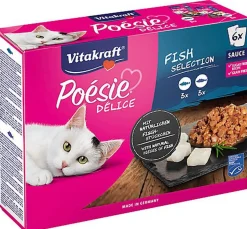 Vitakraft - Multipack Poésie Délice en Sauce aux Poissons pour Chats - 6x85g