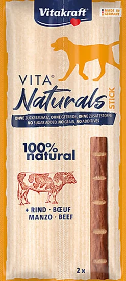 Vitakraft - Vita Naturals Stick Bœuf pour Chien - X2