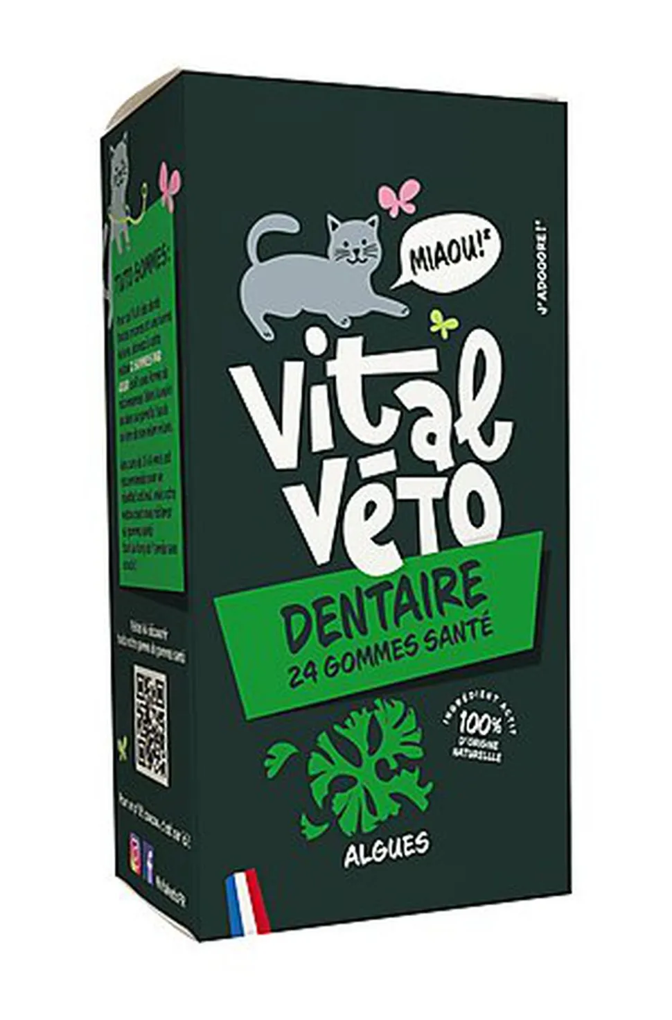 Vitalvéto - Gommes Santé Dentaire pour Chat - 24g