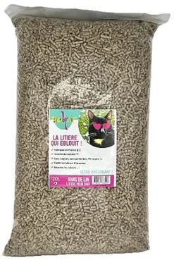 WasaByCat - Litière Chat Granulés Anas de Lin pour Chat