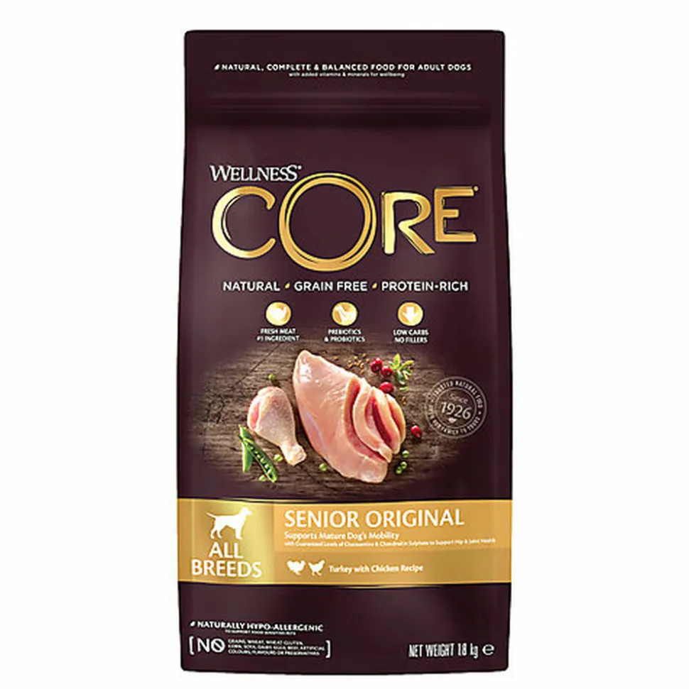 Wellness CORE - Croquettes Senior Dinde et Poulet pour Chien