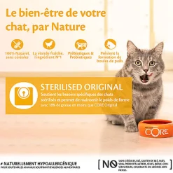 Wellness CORE - Croquettes Sterilised au Poulet pour Chat