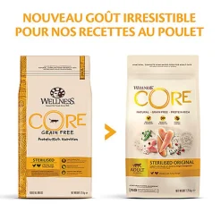Wellness CORE - Croquettes Sterilised au Poulet pour Chat