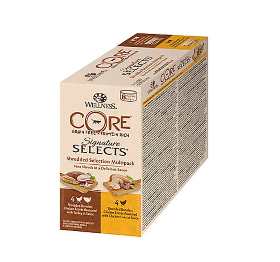 Wellness CORE - Multipack Les Émincées Signature Selects pour Chat - 635g