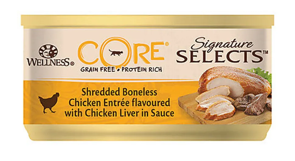 Wellness CORE - Pâtée Signature Selects Poulet et Foie de Poulet pour Chat - 79g