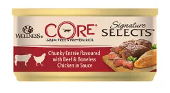 Wellness CORE - Pâtée Signature Selects Bœuf et Poulet pour Chat - 79g