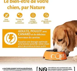 Wellness CORE - Repas Complet 95% de Poulet et Canard pour Chien - 400g