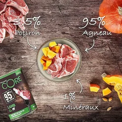 Wellness CORE - Repas Complet 95% d'Agneau pour Chien - 400g