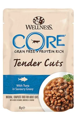 Wellness CORE - Repas Tenders Cuts au Thon pour Chat - 85g