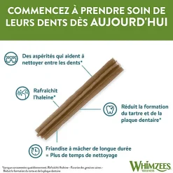 Whimzees - Bâtonnets Nature Dog Treats M pour Chien - x14