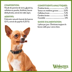 Whimzees - Friandises Dentaires Naturelles Bâtonnets pour Chien - M
