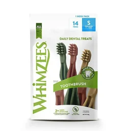Whimzees - Friandises Dentaires Naturelles Brosse à dents pour Chien - S