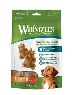Whimzees - Friandises Hedgehog L Daily Dental Treats Pour Chiens - 360g