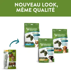 Whimzees - Friandises Nature Crocodile Dog Treats M pour Chien - x12
