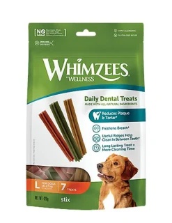Whimzees - Friandises Stix L Daily Dental Treats Pour Chiens - x7