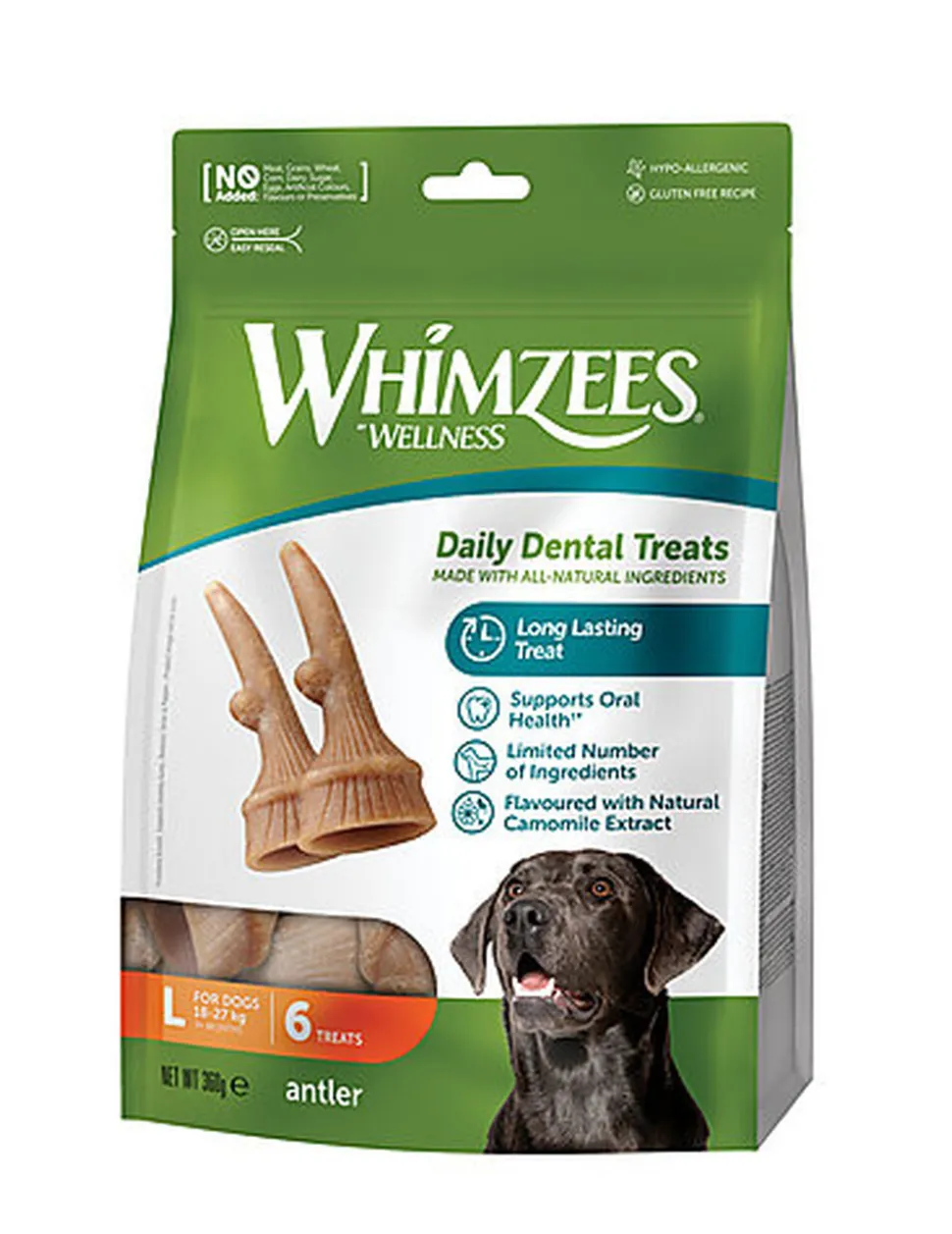 Whimzees - Sachet Antler - L 6 Pcs