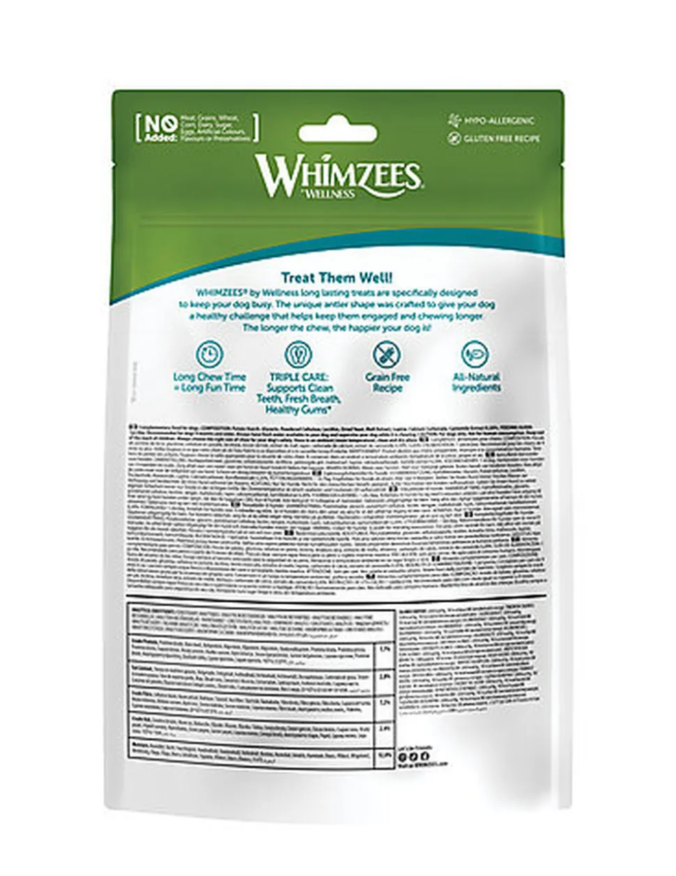 Whimzees - Sachet Antler - L 6 Pcs