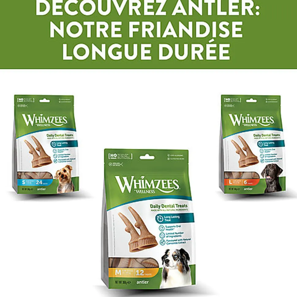 Whimzees - Sachet Antler - L 6 Pcs